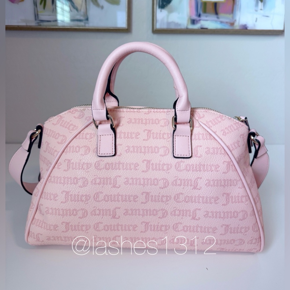 JUICY COUTURE Bag East Side West Side Satchel & Wallet Set - Pink Macaroon - Picture 5 of 12